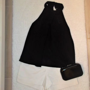 NWT Iris Black High Neckline Top Size Small